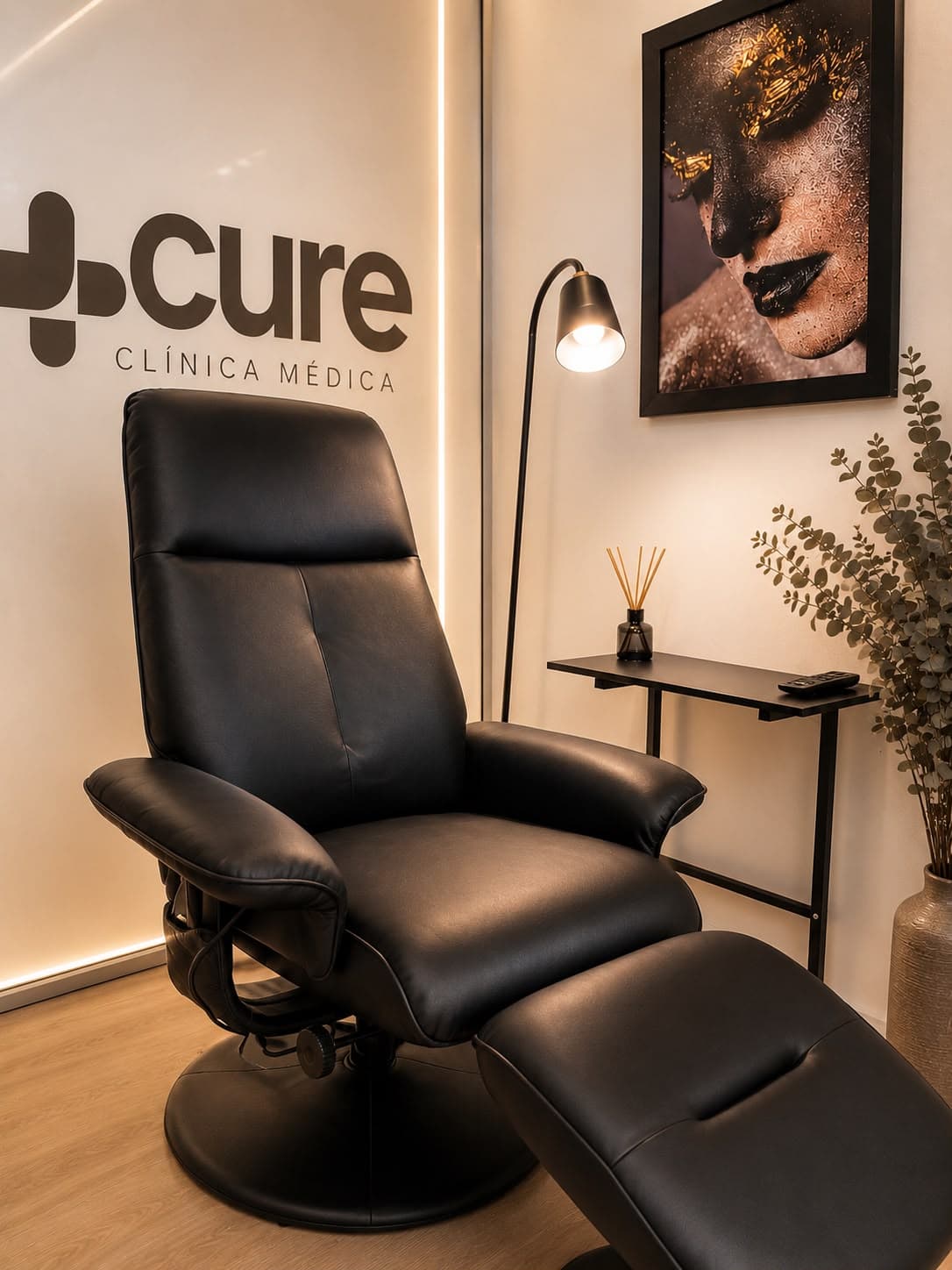 Sala de suplementação de vitaminas e minerais endovenoso (soroterapia) da Cure Clínica Médica em Pato Branco/PR